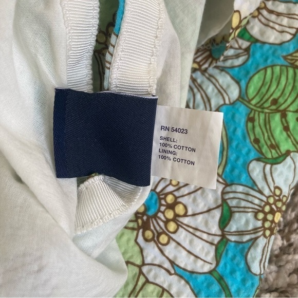 GAP Vintage Y2K Fairycore Knee Length A-line Skirt Seersucker Floral Print Sz 2 - Picture 10 of 11